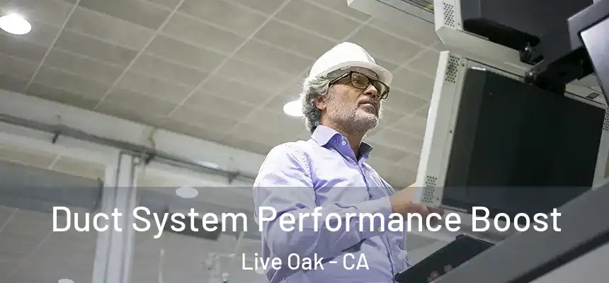 Duct System Performance Boost Live Oak - CA