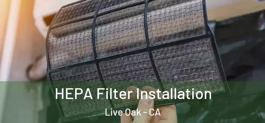 HEPA Filter Installation Live Oak - CA