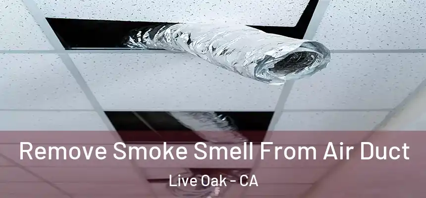 Remove Smoke Smell From Air Duct Live Oak - CA